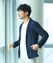 ハニカムメッシュ　ショールブルゾン