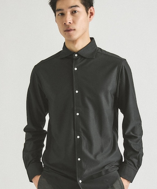 【ON/OFF兼用】トリコット サッカー 長袖シャツ