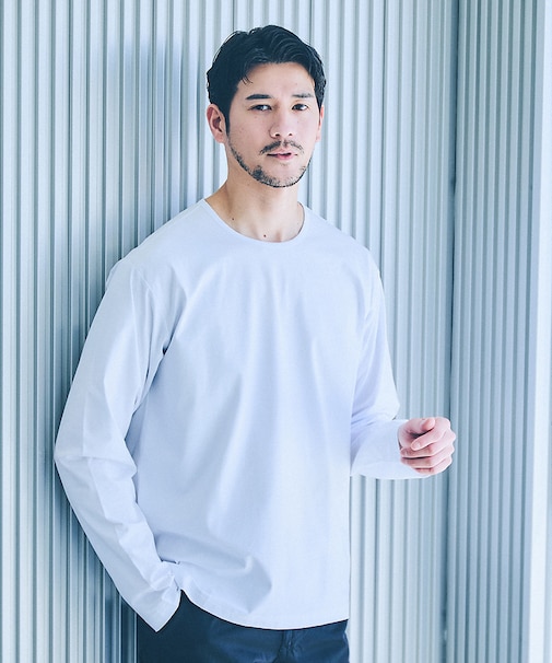 【オールシーズン】シルケット天竺 長袖Tシャツ