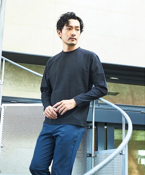 ジオメトリックリンクス 長袖Tシャツ