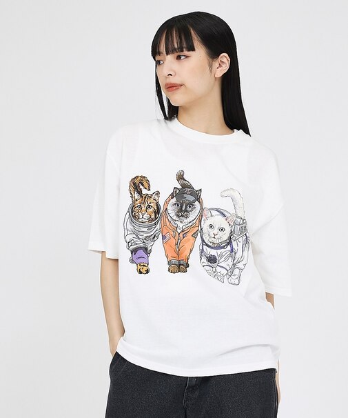 【CORISCO/コリスコ】 Animal猫 Tシャツ/アニマルTシャツ
