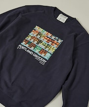 【PORTLAND-GROCERY】グラフィックプリント クルーネックスウェット