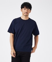 【通年生地使用】シルケット天竺ワイドリブ 半袖Tシャツ