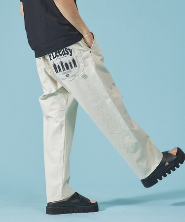 【Lee】XS～XXLまでこれ一本でカバー フリーサイズ リラックスワイドパンツ