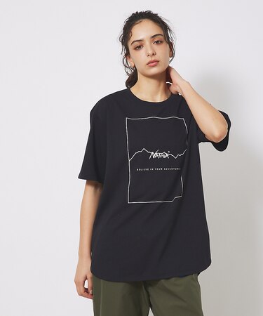 【NANGA/ナンガ】DRY MIX FRAME LOGO T/ドライミックス/