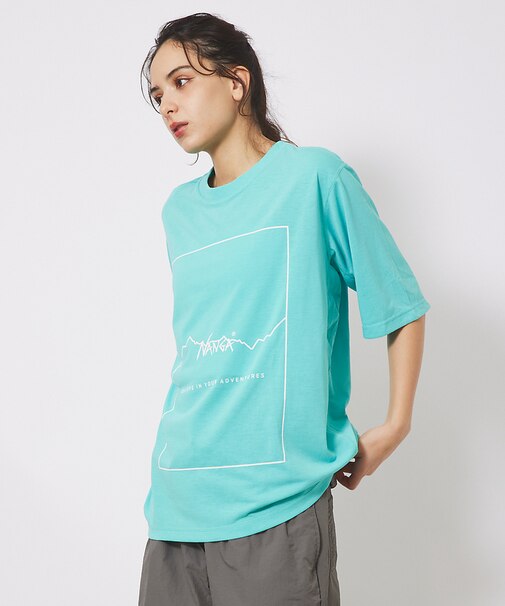 【NANGA/ナンガ】DRY MIX FRAME LOGO T/ドライミックス/