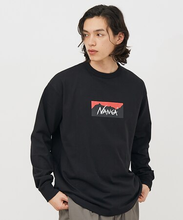 【NANGA/ナンガ】ECO HYBRID BOX LOGO LS/ボックスロゴ