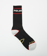 【POLeR / ポーラー】ロゴ スケートソックス