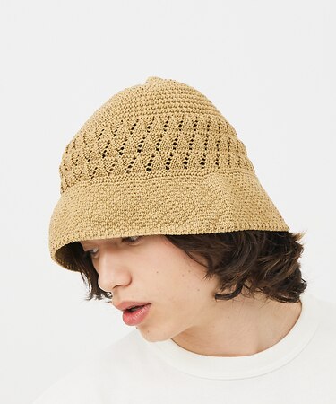 【RIVER UP/リバーアップ】Linen Openwork Knit Hat