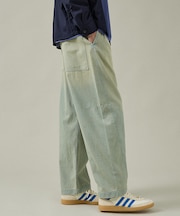 【ヴィンテージ加工】 LIGHT CURVED DENIM /ワイドデニム/ライ