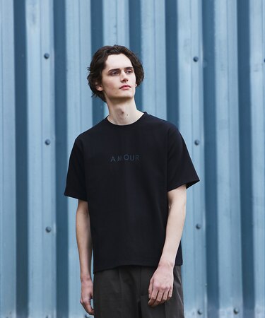 【AMOUR】ベアポンチ ロゴ 半袖Tシャツ