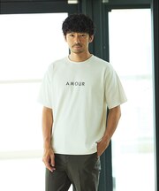 【AMOUR】ベアポンチ ロゴ 半袖Tシャツ