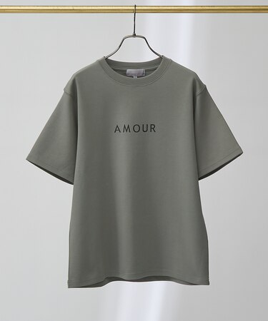 【AMOUR】ベアポンチ ロゴ 半袖Tシャツ