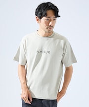 【AMOUR】ベアポンチ ロゴ 半袖Tシャツ