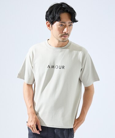 【AMOUR】ベアポンチ ロゴ 半袖Tシャツ