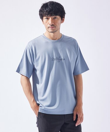 【CITY】刺繍 ポンチ 半袖Tシャツ