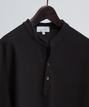 【接触冷感】Vネック スキッパーTシャツ/ヘンリーネック/COVEROSS(R)