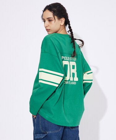 【POLeR/ポーラー】 FOOTBALL SHIRT/フットボール　ロングtシ