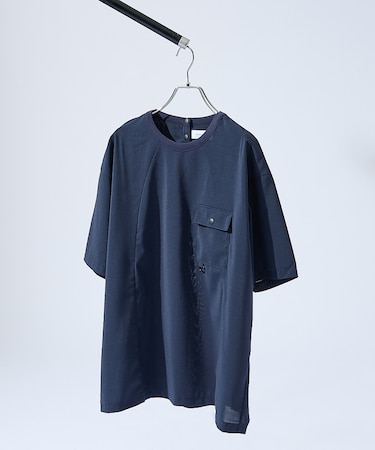 【セットアップ対応】 ウーブン ドライ フハクTシャツ / クルーネック