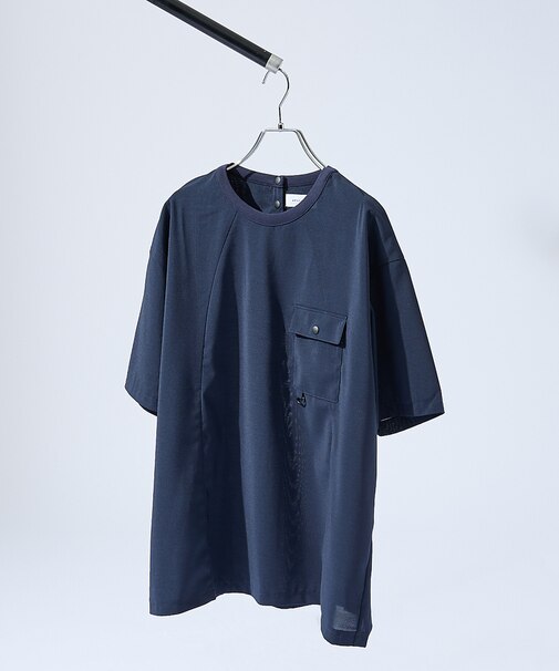 【セットアップ対応】 ウーブン ドライ フハクTシャツ / クルーネック