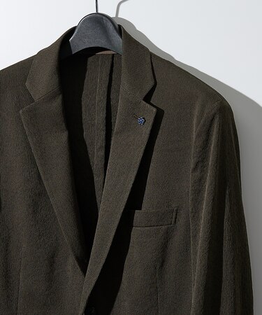 【セットアップ対応/FLEX JACKET】 PE-wrinkle ワッシャージ