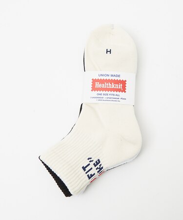 【Healthknit/ヘルスニット】バックロゴ191-37123P/ソックス/