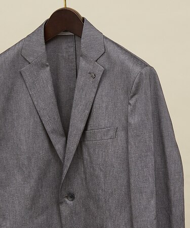 【セットアップ対応/FLEX JACKET】スーパーストレッチ リネンブレンド