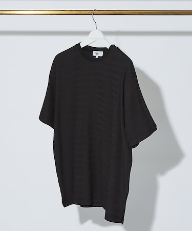 【AH ABAHOUSE】楊柳クルーネック半袖Tシャツ