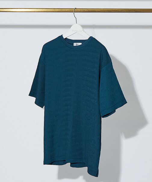 【AH ABAHOUSE】楊柳クルーネック半袖Tシャツ
