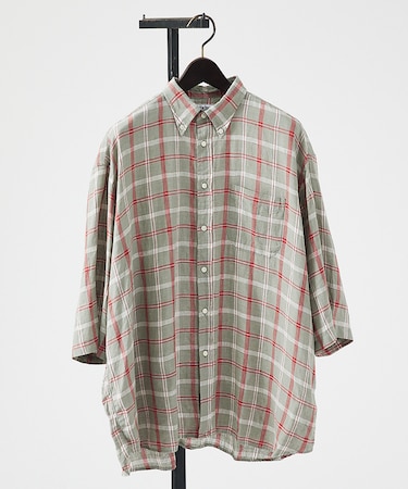 【別注】Individualized shirts / ボタンダウン半袖シャツ