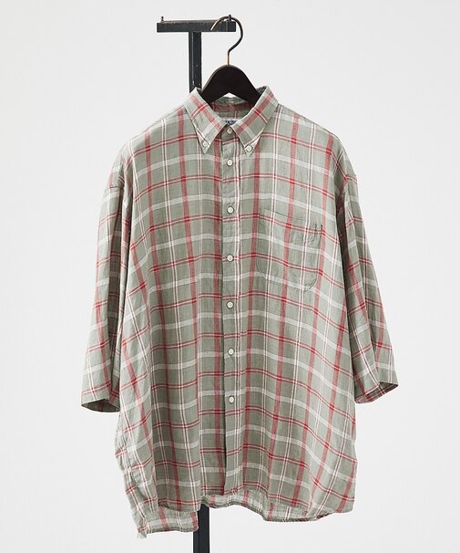 【別注】Individualized shirts / ボタンダウン半袖シャツ