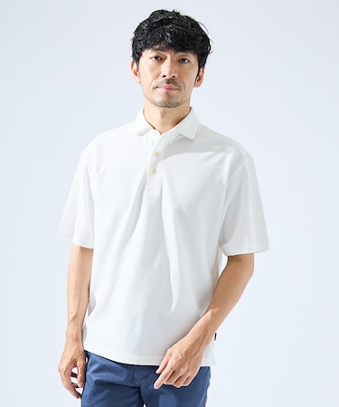 【快適機能素材】ハイツイスト カノコ 半袖ポロシャツ