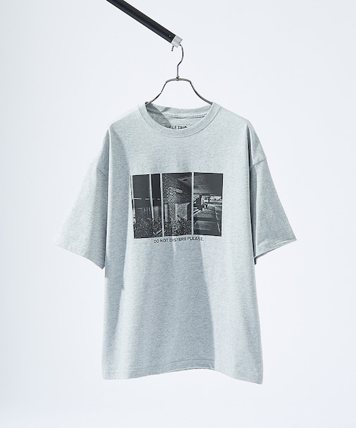 DoNotDisturb グラフィック プリント 半袖Tシャツ/オーバーサイズ/