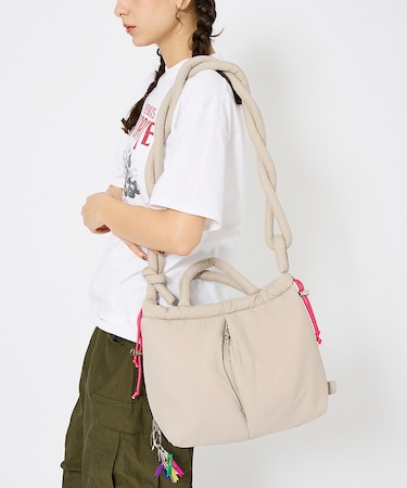 【cheek/チーク】puf kinchaku C25003　巾着２wayトート