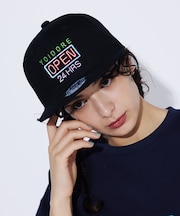 【YOIDORE/ヨイドレ 】 オアイソ刺繍 CAP/24HRS OPEN/ベー
