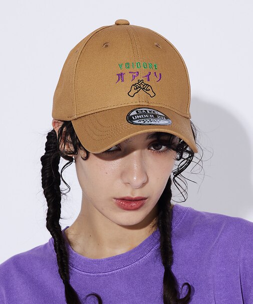 【YOIDORE/ヨイドレ 】 オアイソ刺繍 CAP/24HRS OPEN/ベー