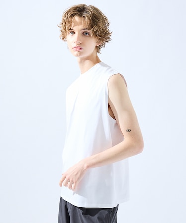 【SORONA】接触冷感 ノースリーブ Tシャツ