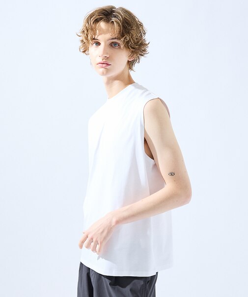 【SORONA】接触冷感 ノースリーブ Tシャツ