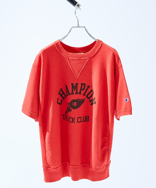 【Champion】リバースウィーブ(R)ショートスリーブスウェットシャツ /