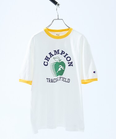 【Champion】ショートスリーブ リンガーTシャツ