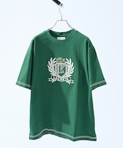 【LACOSTE / ラコステ】ハンドステッチ風フレンチグラフィックTシャツ