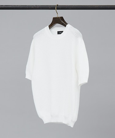 フルニードル メッシュニットTシャツ
