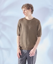フルニードル メッシュニットTシャツ
