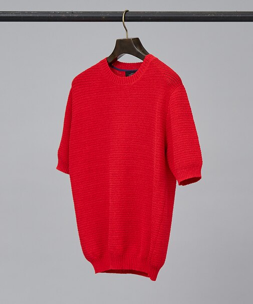 フルニードル メッシュニットTシャツ
