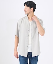 【AH ABAHOUSE/セットアップ対応】アムンゼン キーネック 半袖シャツ