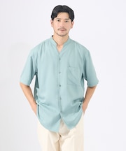 【AH ABAHOUSE/セットアップ対応】アムンゼン キーネック 半袖シャツ