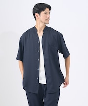 【AH ABAHOUSE/セットアップ対応】アムンゼン キーネック 半袖シャツ