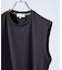 【ストレッチテレコ】ノースリーブ クルーネック Tシャツ / タンクトップ