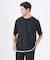 【レイヤード】ストライプ ジャガード 半袖Tシャツ