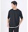 【レイヤード】ストライプ ジャガード 半袖Tシャツ